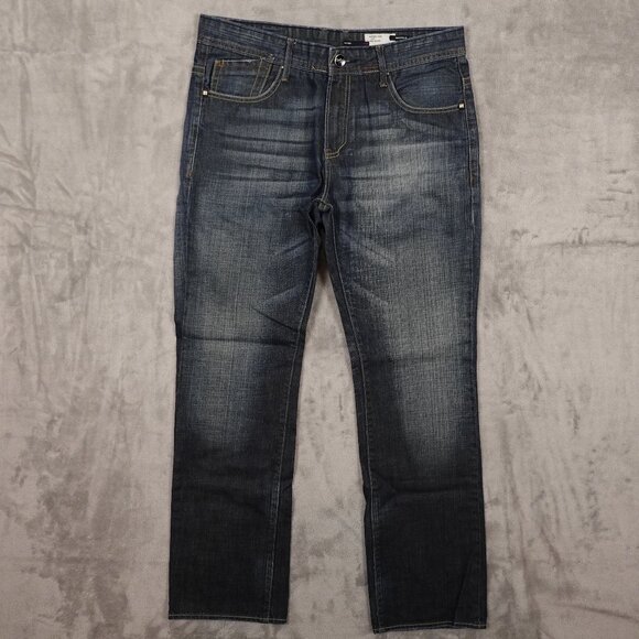 Projek Raw jeans straight leg men's 36x34 blue denim - Picture 1 of 11